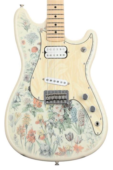 flower electric guitar.